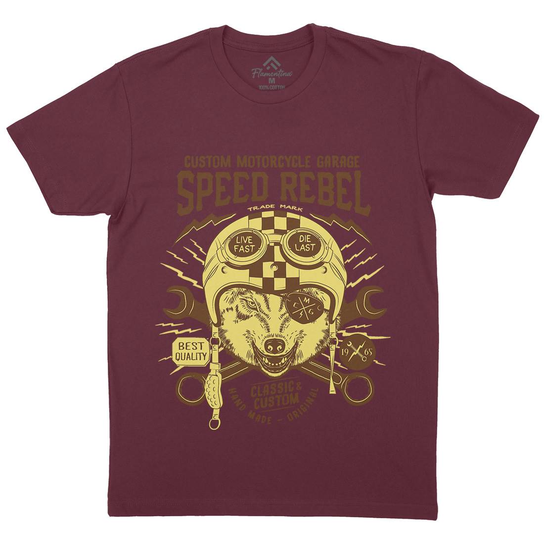 Speed Rebel Mens Crew Neck T-Shirt Motorcycles A998