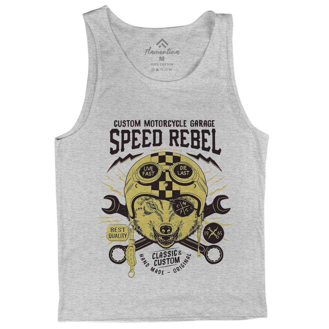 Speed Rebel Mens Tank Top Vest Motorcycles A998