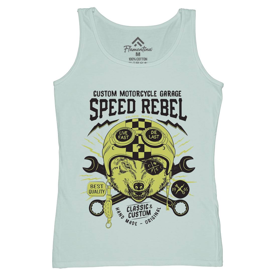 Speed Rebel Womens Organic Tank Top Vest Motorcycles A998