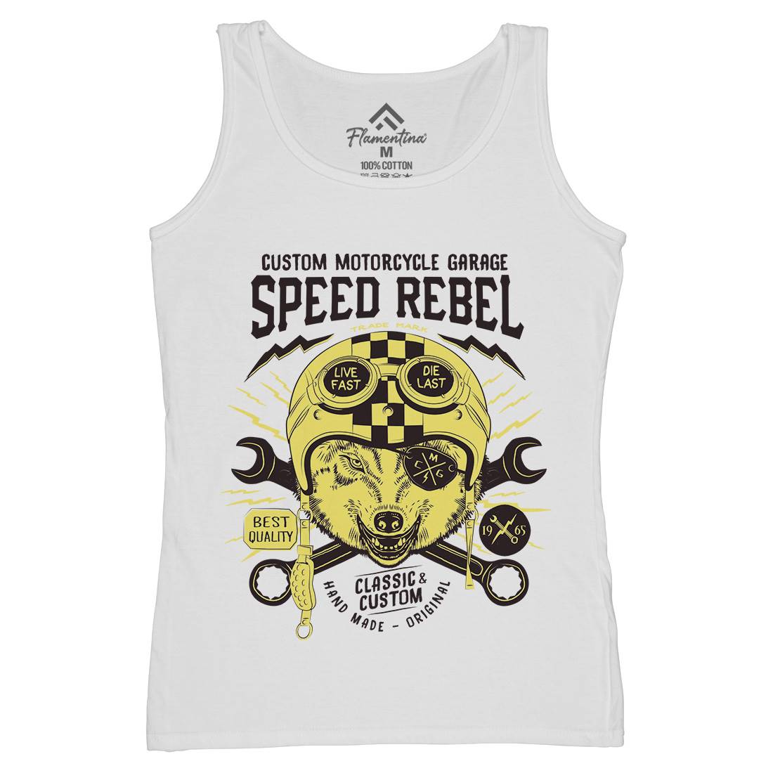 Speed Rebel Womens Organic Tank Top Vest Motorcycles A998