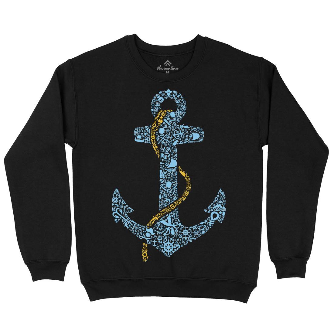 Anchor Mens Crew Neck Sweatshirt Navy B001