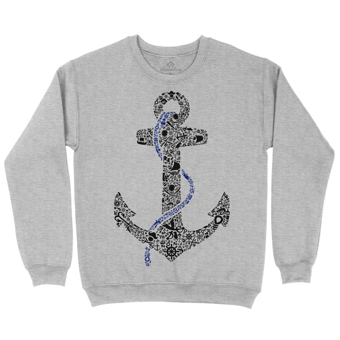 Anchor Kids Crew Neck Sweatshirt Navy B001