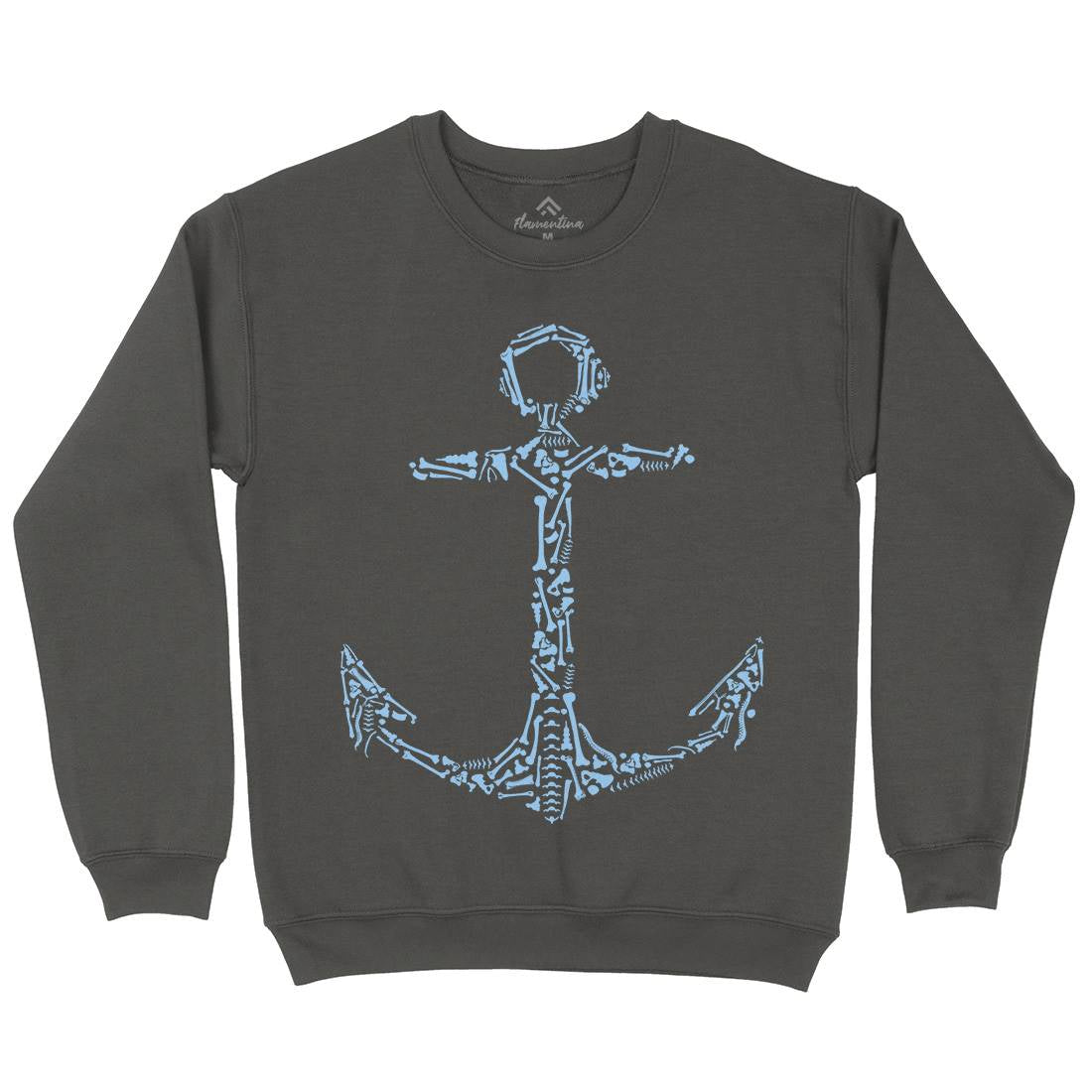 Anchor Bones Kids Crew Neck Sweatshirt Navy B002