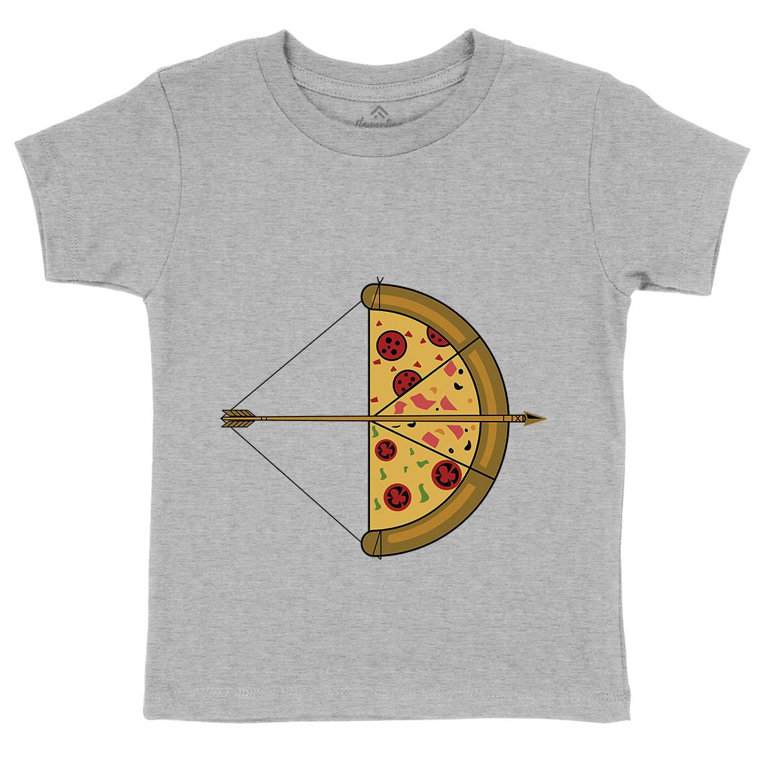 Arrow Pizza Kids Organic Crew Neck T-Shirt Food B003