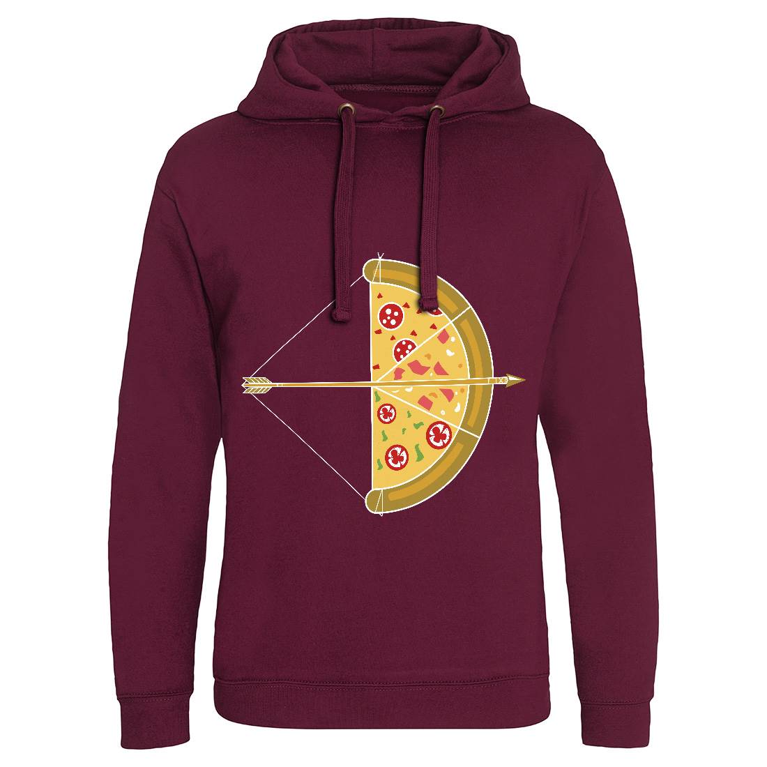 Arrow Pizza Mens Hoodie Without Pocket Food B003