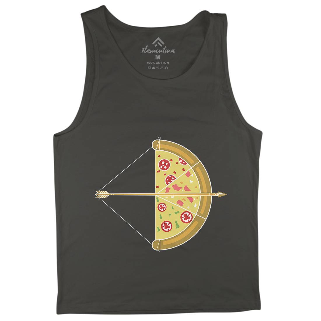 Arrow Pizza Mens Tank Top Vest Food B003