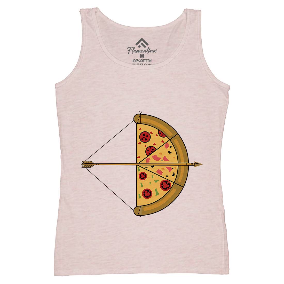 Arrow Pizza Womens Organic Tank Top Vest Food B003