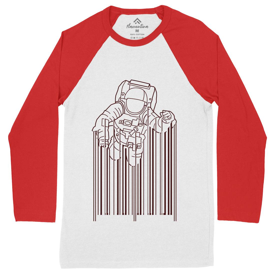 Astrocode Mens Long Sleeve Baseball T-Shirt Space B004