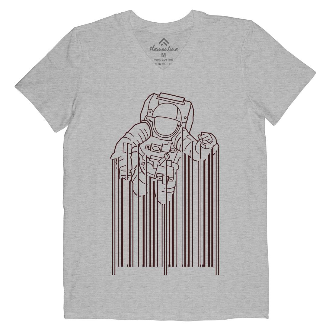 Astrocode Mens V-Neck T-Shirt Space B004