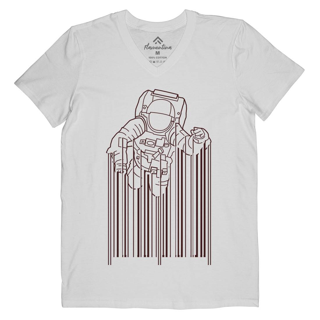 Astrocode Mens V-Neck T-Shirt Space B004