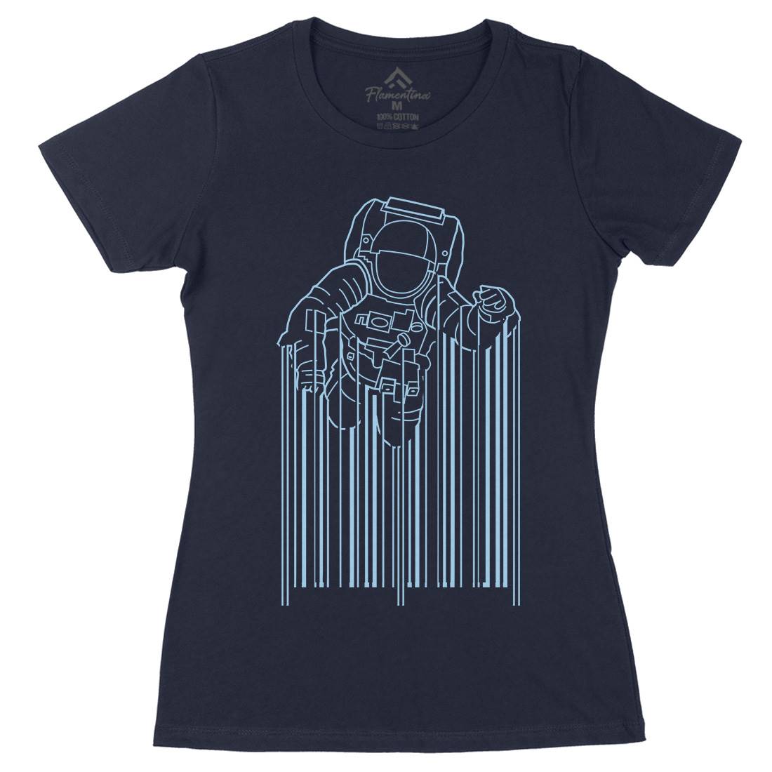 Astrocode Womens Organic Crew Neck T-Shirt Space B004