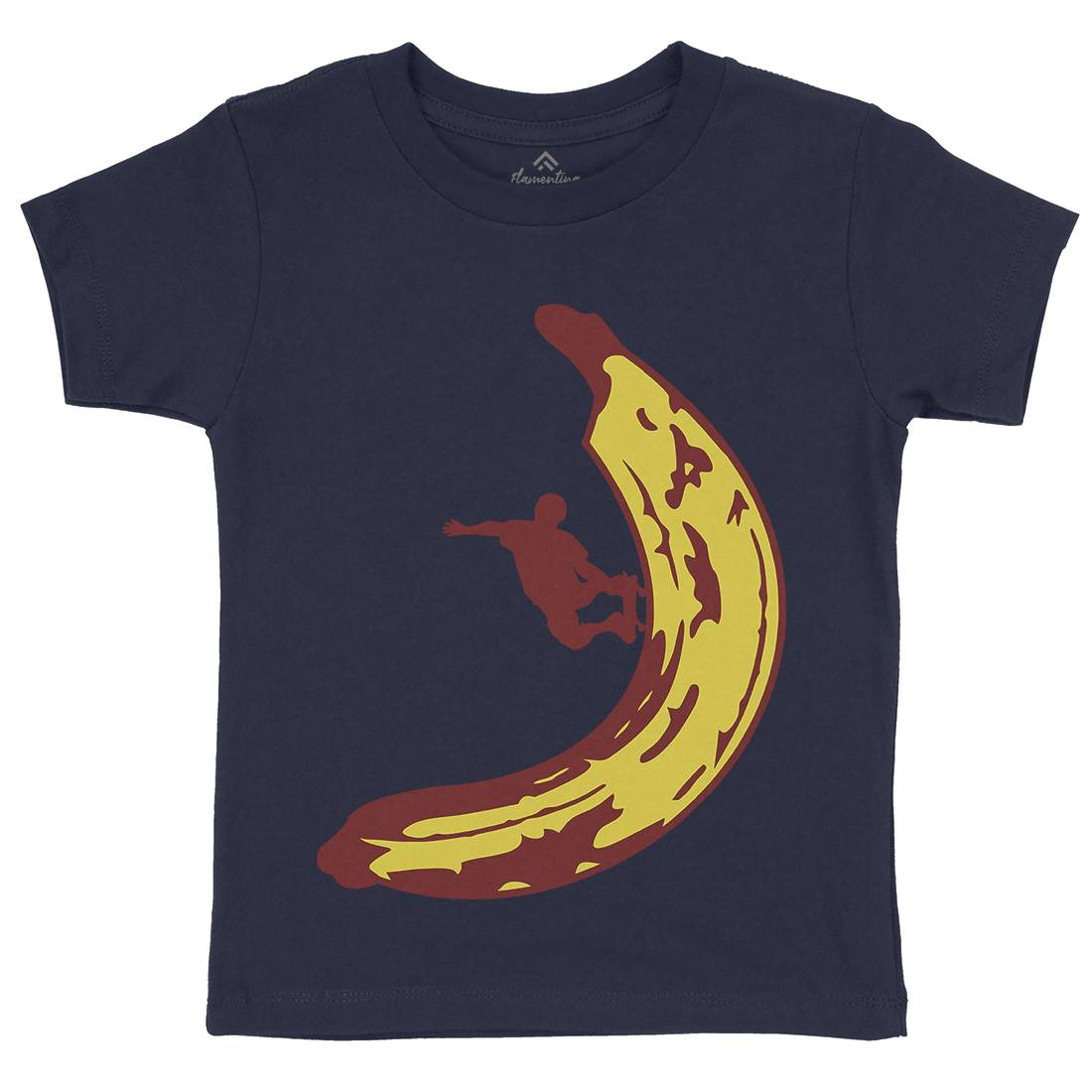 Banana Skateboard Kids Crew Neck T-Shirt Skate B006