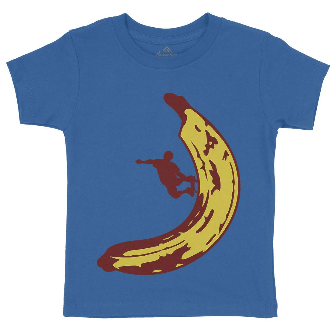Banana Skateboard Kids Organic Crew Neck T-Shirt Skate B006