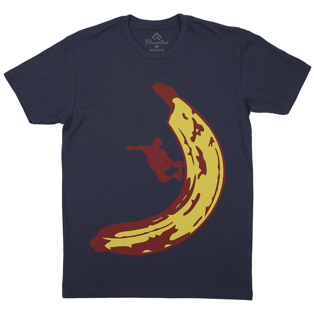 Banana Skateboard Mens Crew Neck T-Shirt Skate B006