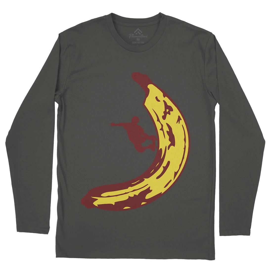Banana Skateboard Mens Long Sleeve T-Shirt Skate B006