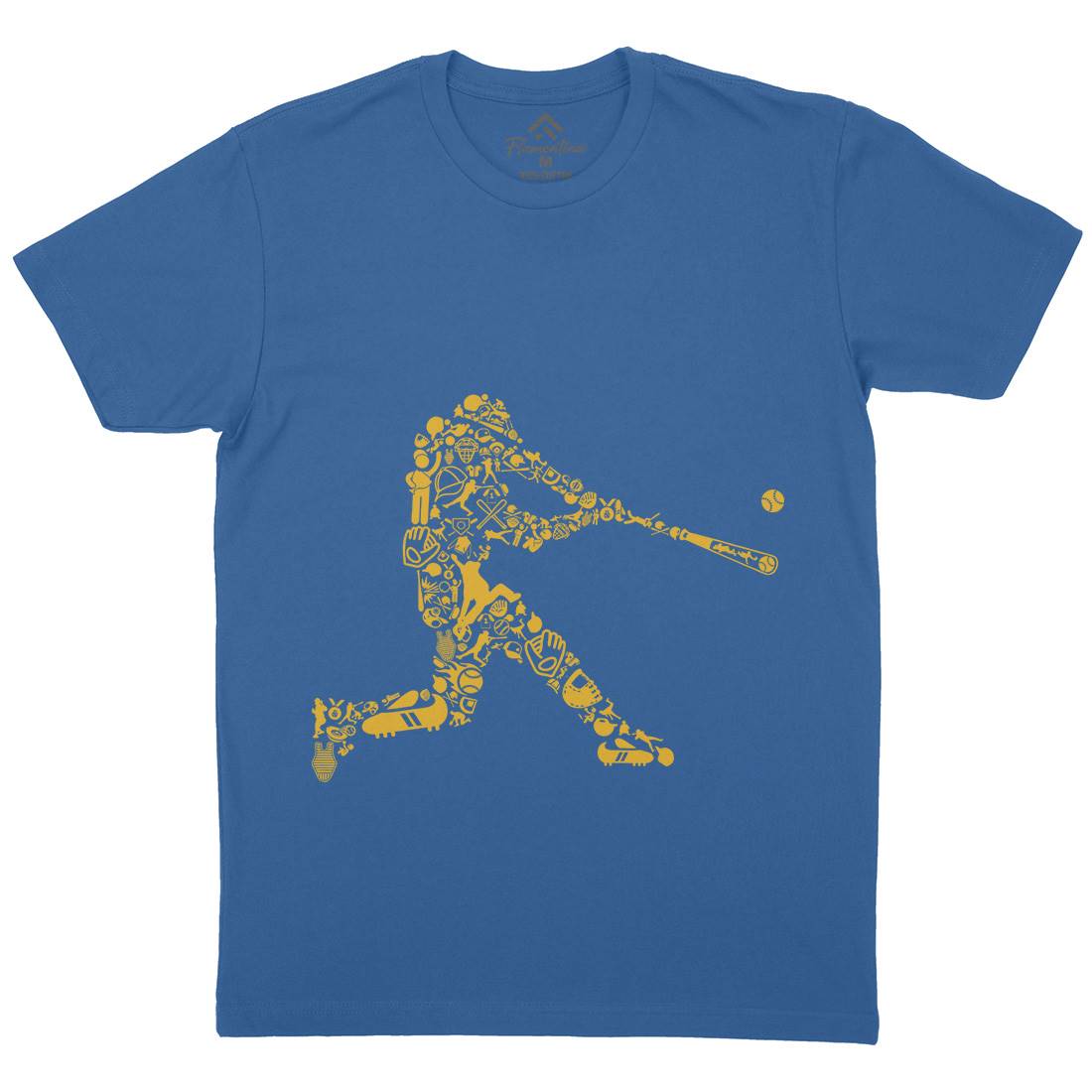 Baseball Player Mens Crew Neck T-Shirt Sport B007