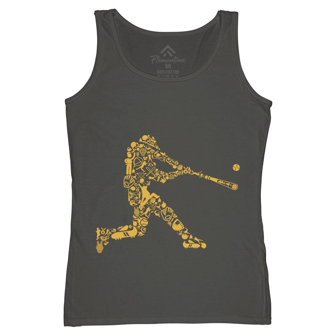 Baseball Player Womens Organic Tank Top Vest Sport B007