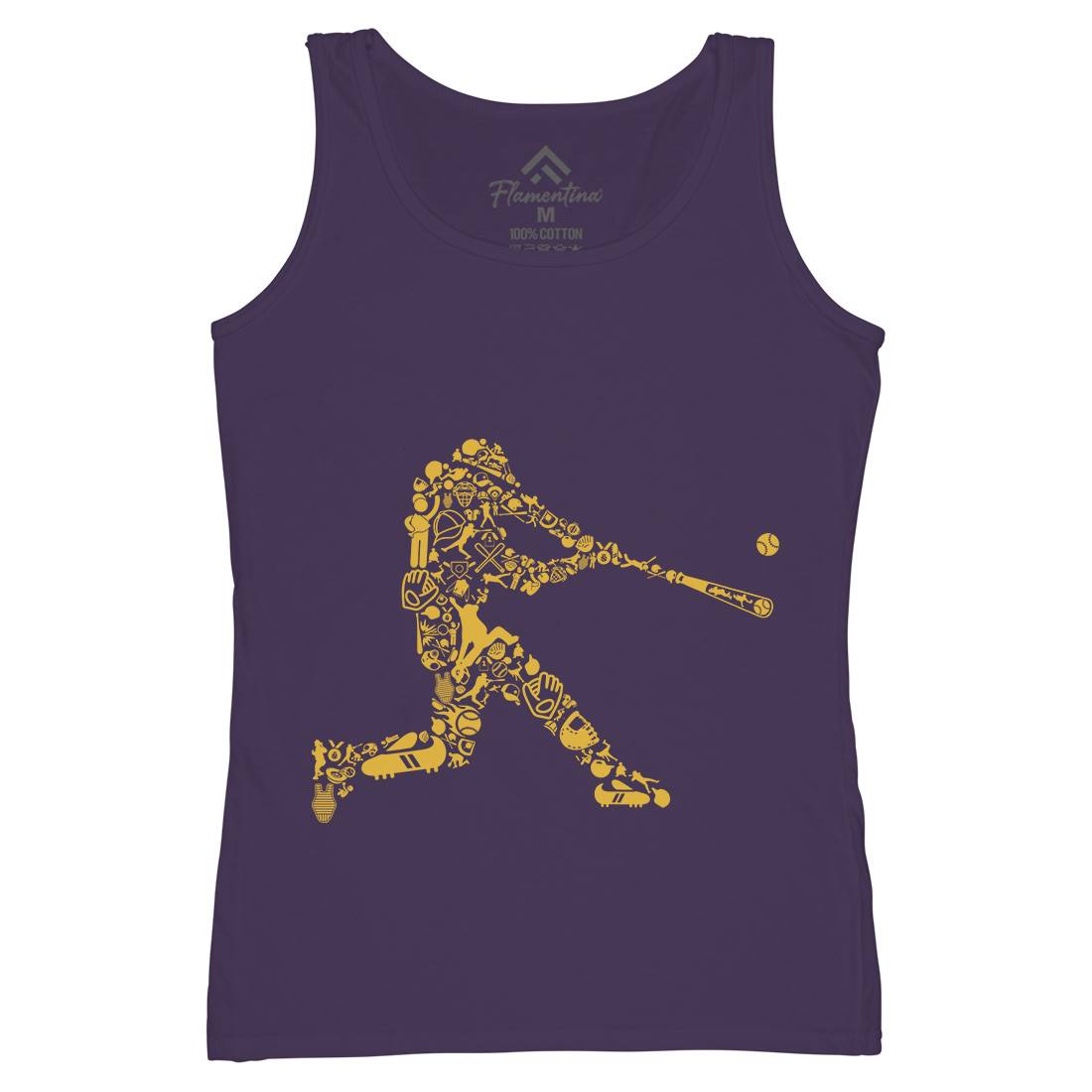 Baseball Player Womens Organic Tank Top Vest Sport B007