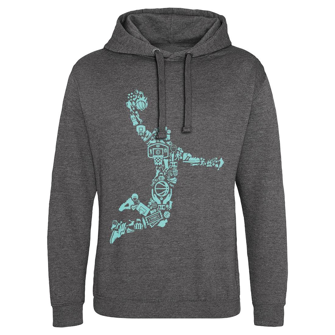 Basketball Player Mens Hoodie Without Pocket Sport B008