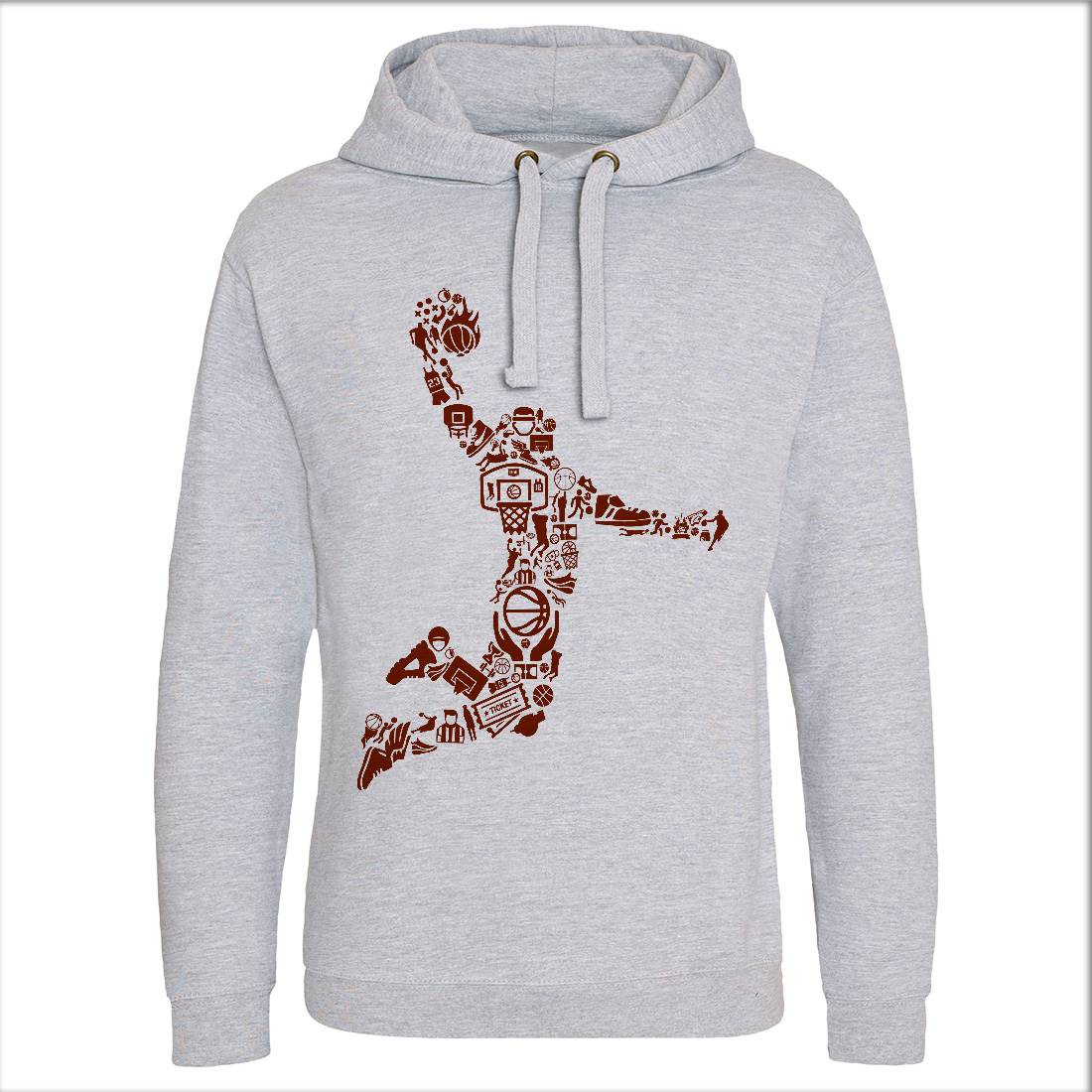 Basketball Player Mens Hoodie Without Pocket Sport B008