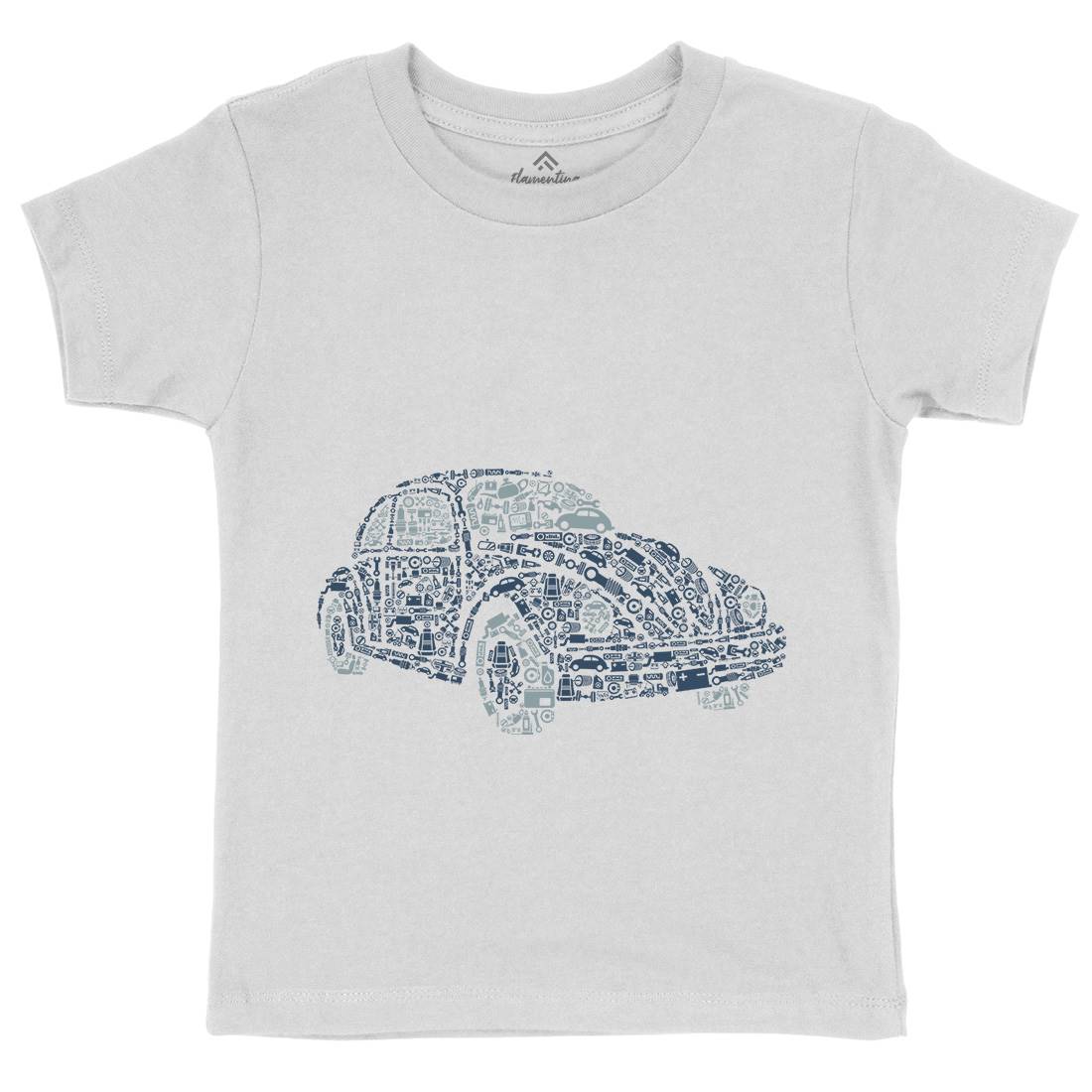 Beetle Kids Crew Neck T-Shirt Cars B009
