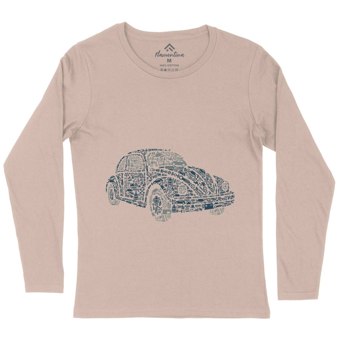 Beetle Womens Long Sleeve T-Shirt Cars B009