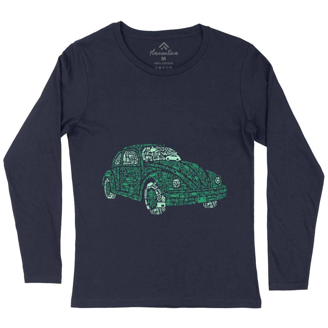 Beetle Womens Long Sleeve T-Shirt Cars B009