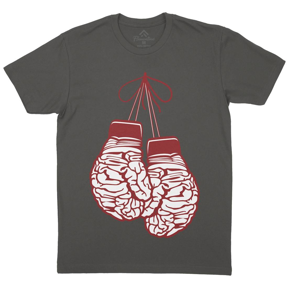 Brain Gloves Mens Crew Neck T-Shirt Sport B012