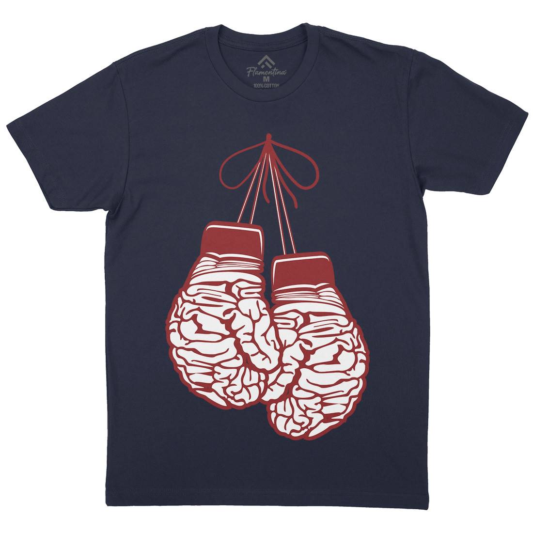Brain Gloves Mens Organic Crew Neck T-Shirt Sport B012