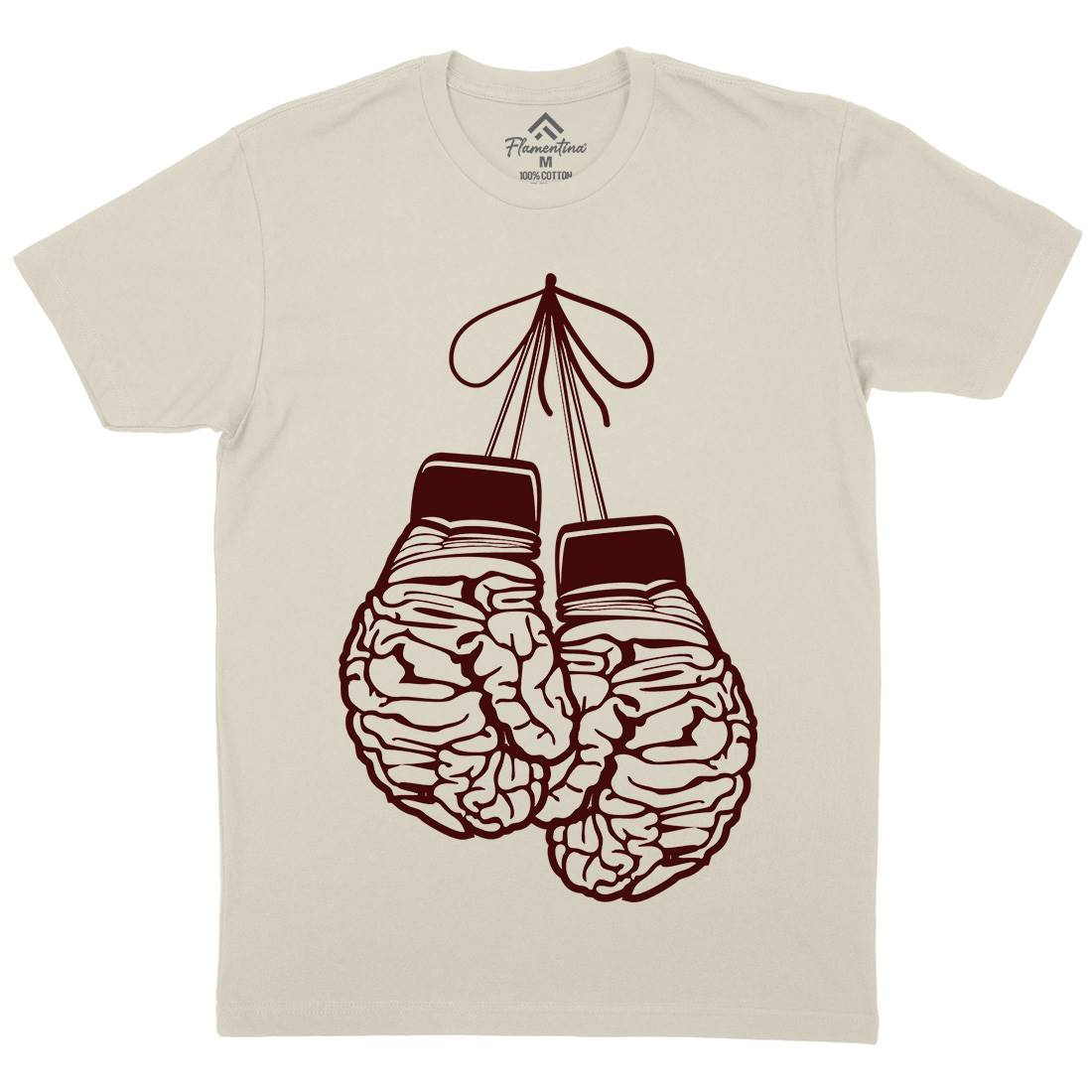 Brain Gloves Mens Organic Crew Neck T-Shirt Sport B012
