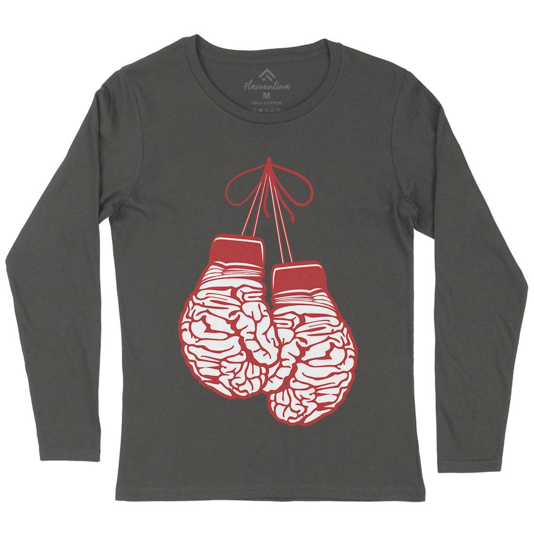 Brain Gloves Womens Long Sleeve T-Shirt Sport B012
