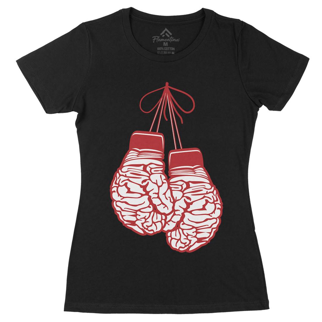 Brain Gloves Womens Organic Crew Neck T-Shirt Sport B012