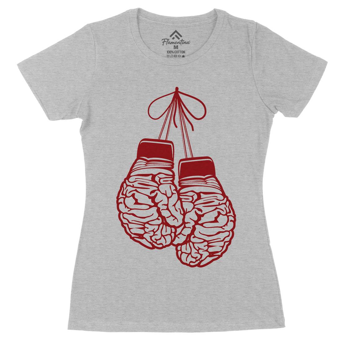 Brain Gloves Womens Organic Crew Neck T-Shirt Sport B012