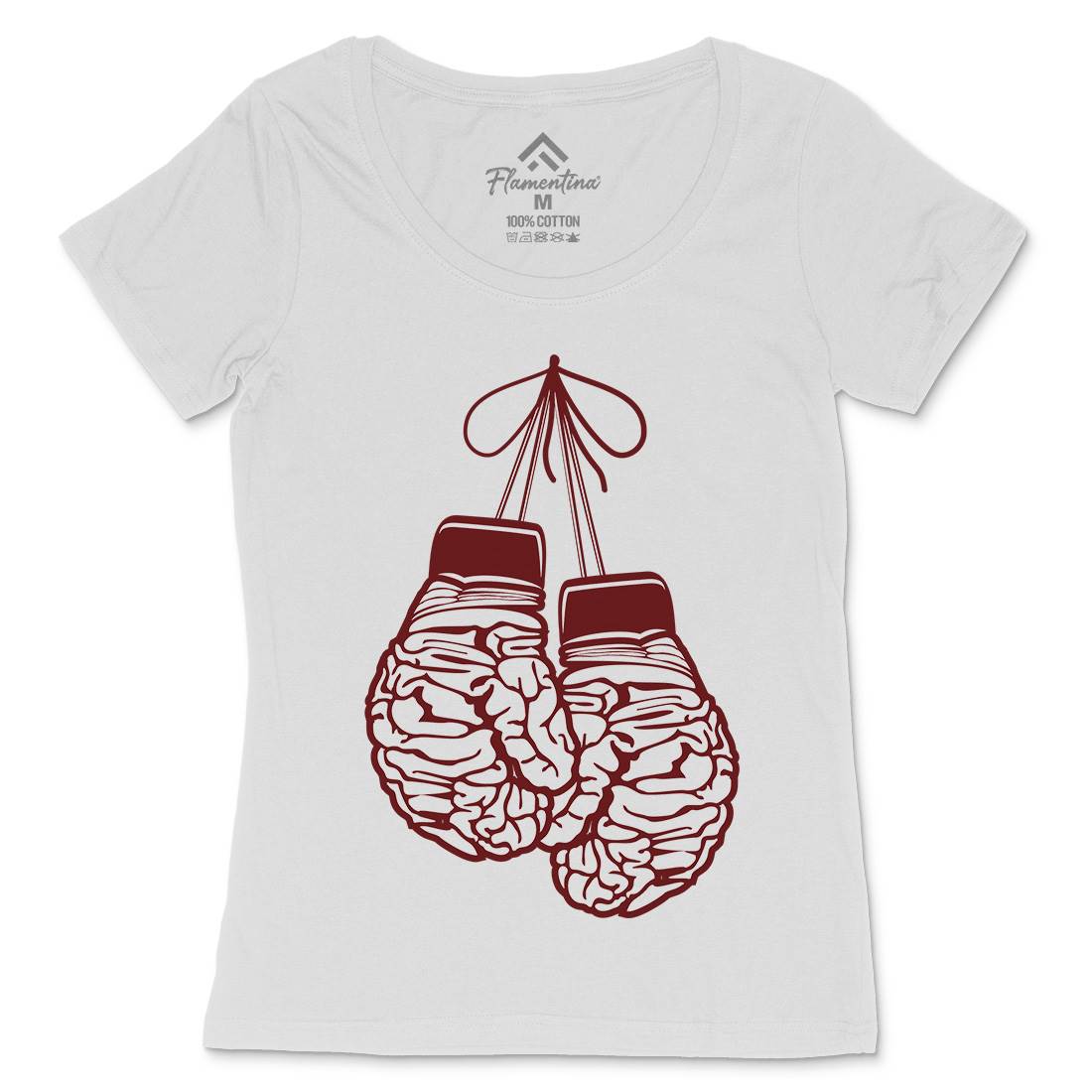 Brain Gloves Womens Scoop Neck T-Shirt Sport B012