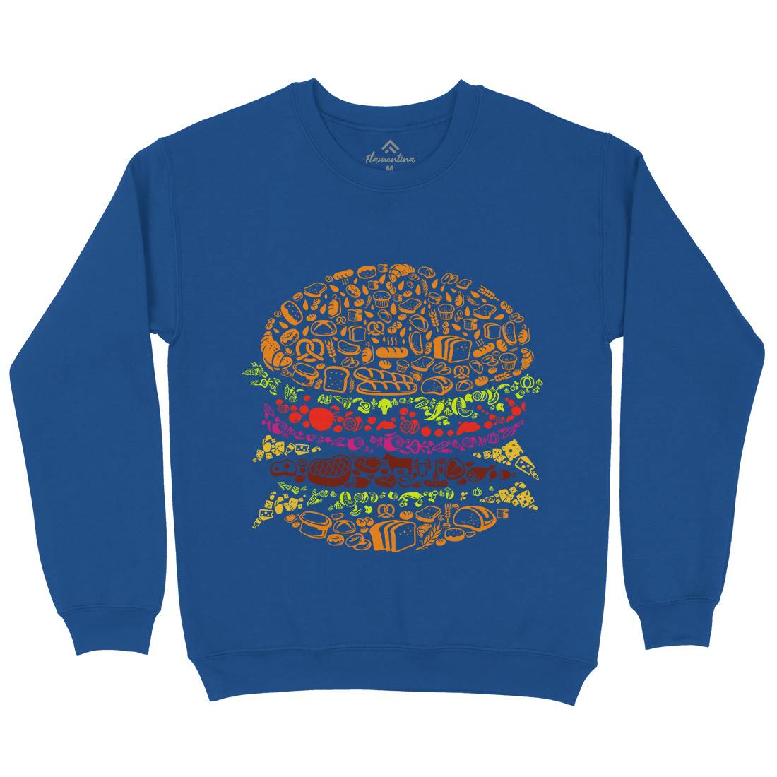 Burger Kids Crew Neck Sweatshirt Food B014