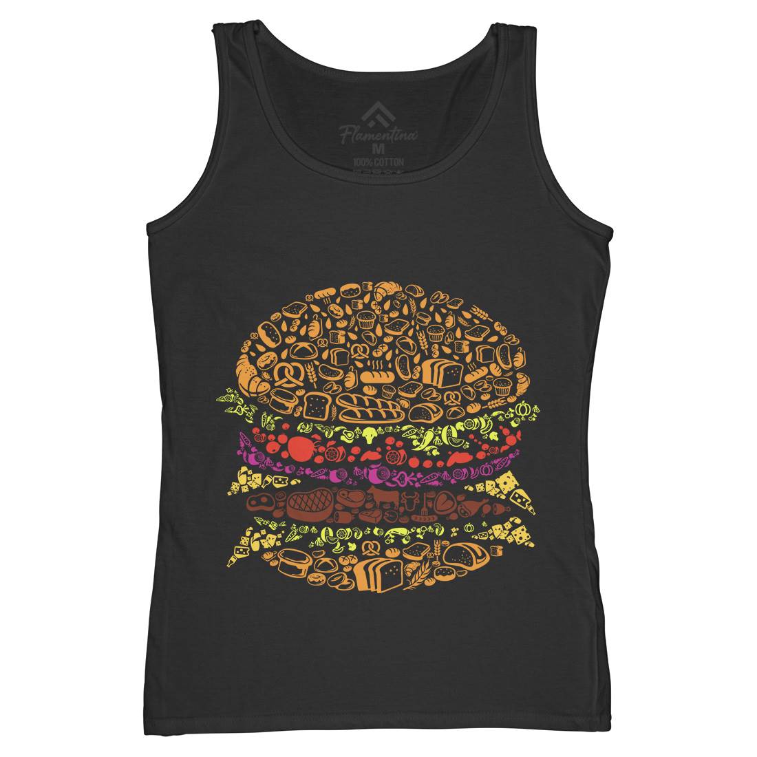 Burger Womens Organic Tank Top Vest Food B014