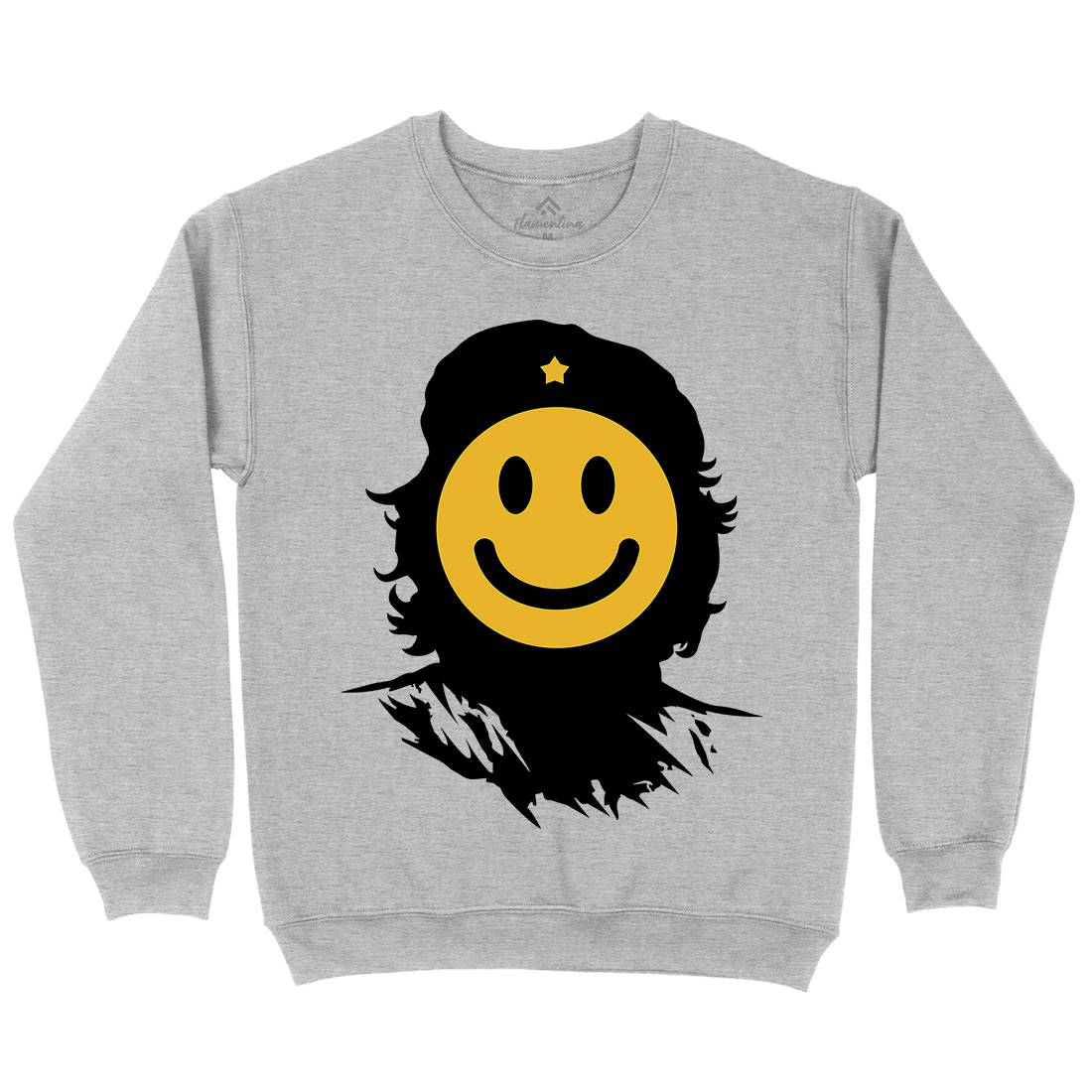 Smile Mens Crew Neck Sweatshirt Retro B016