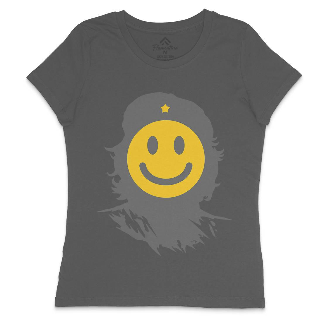 Smile Womens Crew Neck T-Shirt Retro B016
