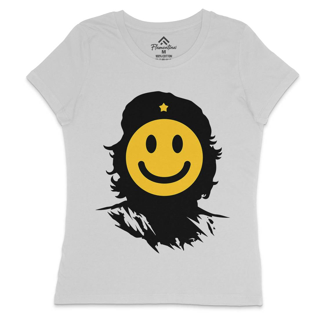 Smile Womens Crew Neck T-Shirt Retro B016