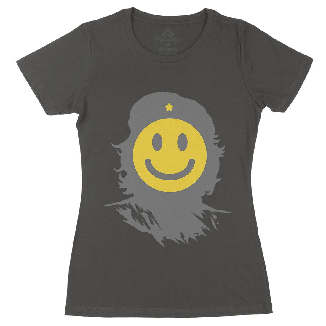 Smile Womens Organic Crew Neck T-Shirt Retro B016