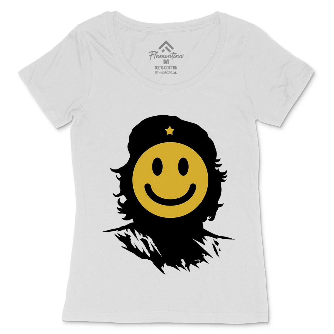 Smile Womens Scoop Neck T-Shirt Retro B016