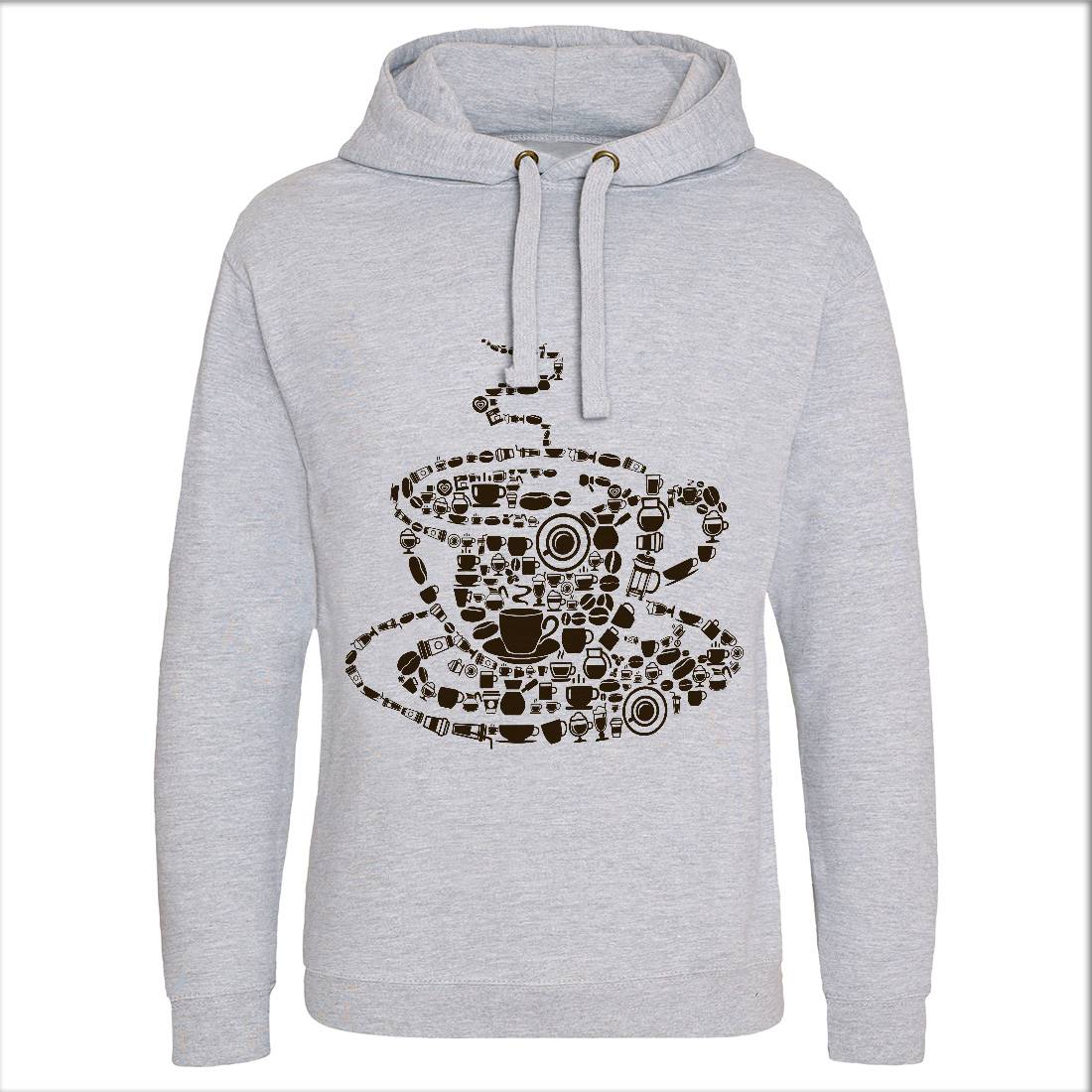 Coffee Mens Hoodie Without Pocket Drinks B017