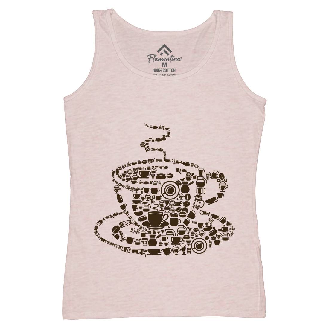 Coffee Womens Organic Tank Top Vest Drinks B017