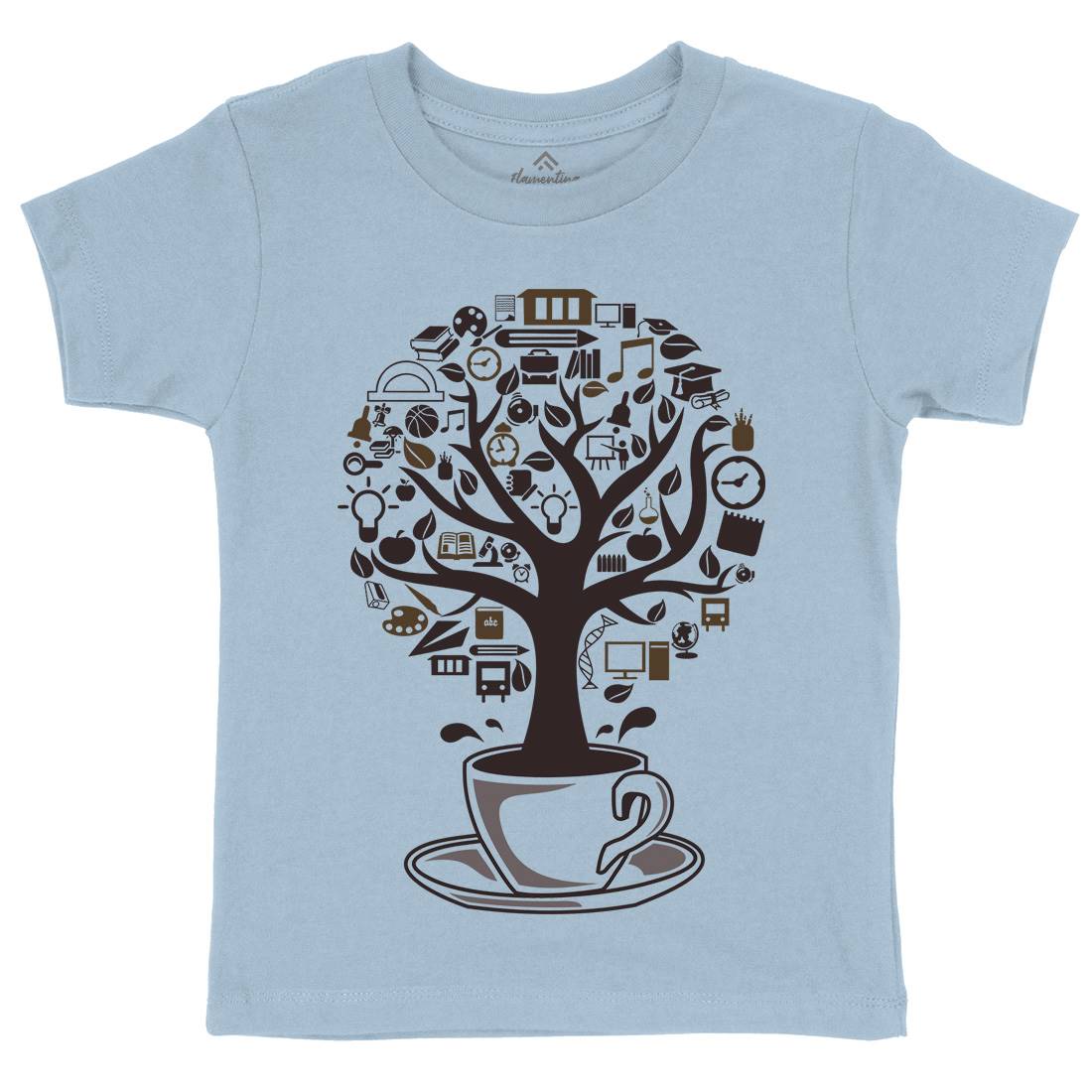 Coffee Tree Kids Organic Crew Neck T-Shirt Drinks B018