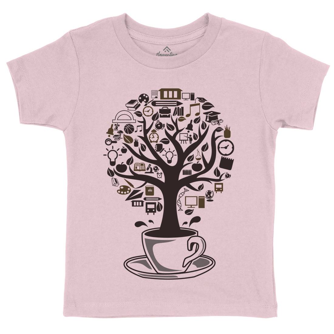 Coffee Tree Kids Organic Crew Neck T-Shirt Drinks B018