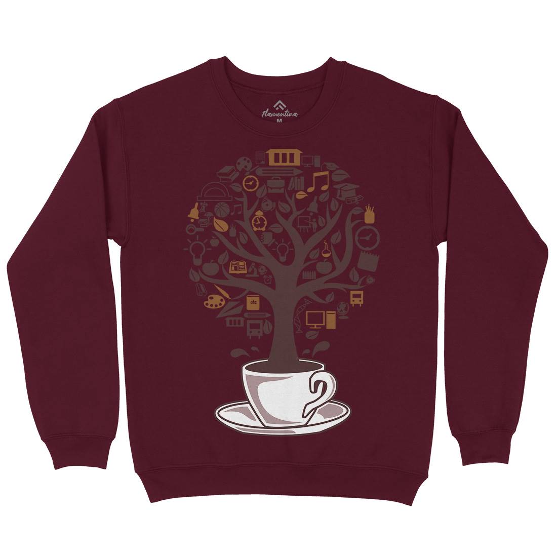 Coffee Tree Kids Crew Neck Sweatshirt Drinks B018