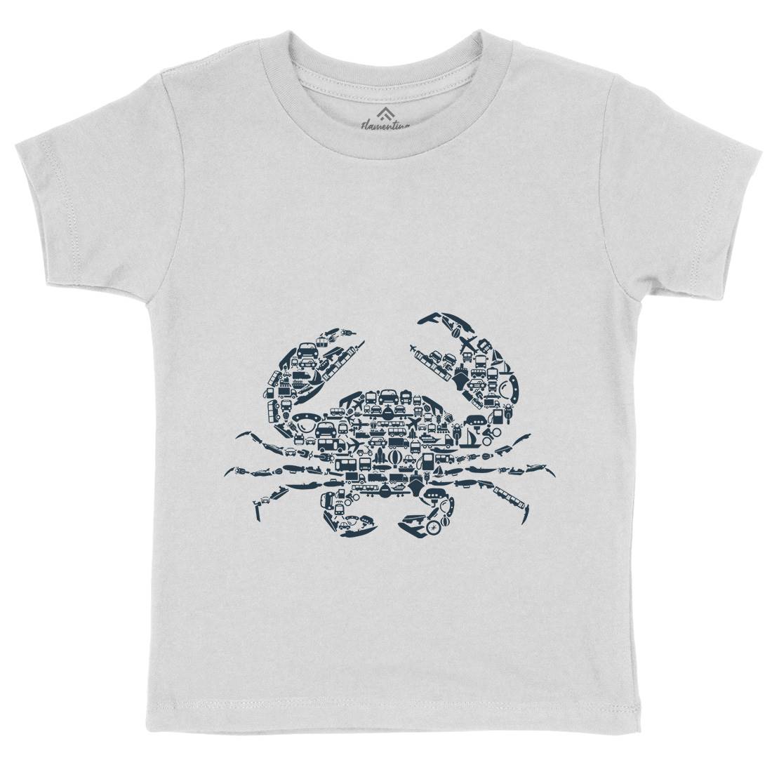 Crab Kids Crew Neck T-Shirt Animals B019