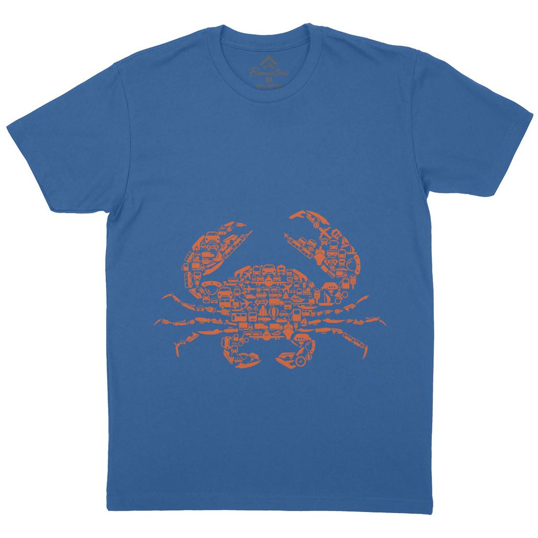 Crab Mens Crew Neck T-Shirt Animals B019