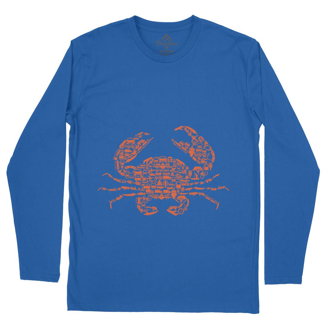 Crab Mens Long Sleeve T-Shirt Animals B019