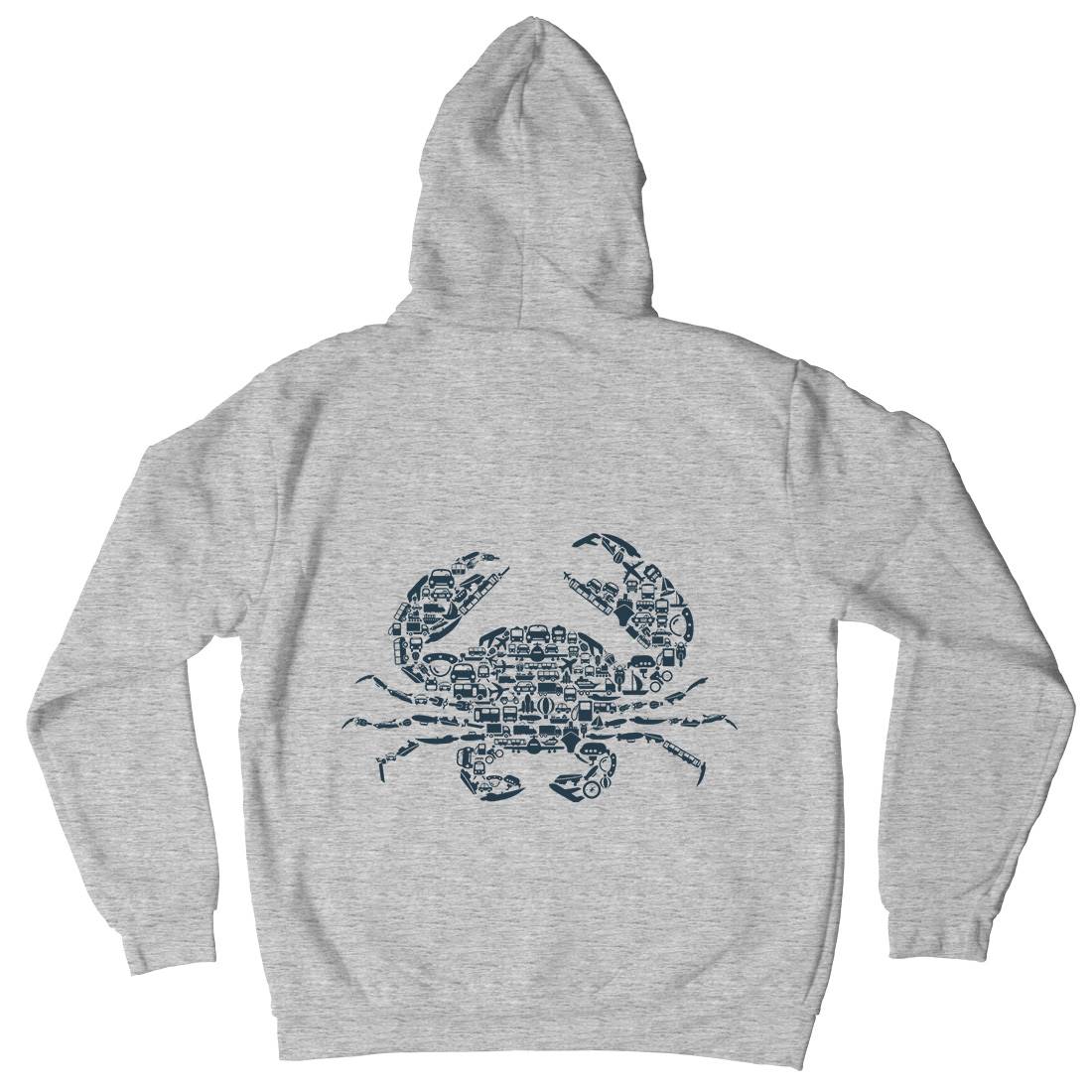 Crab Mens Hoodie With Pocket Animals B019